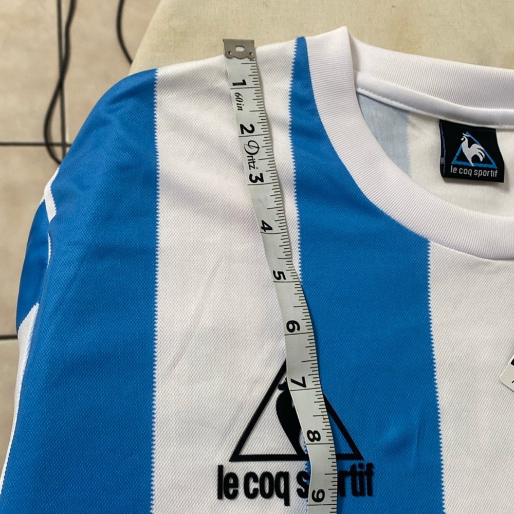 adidas Blue and White Striped Jersey - Picture 5 of 8